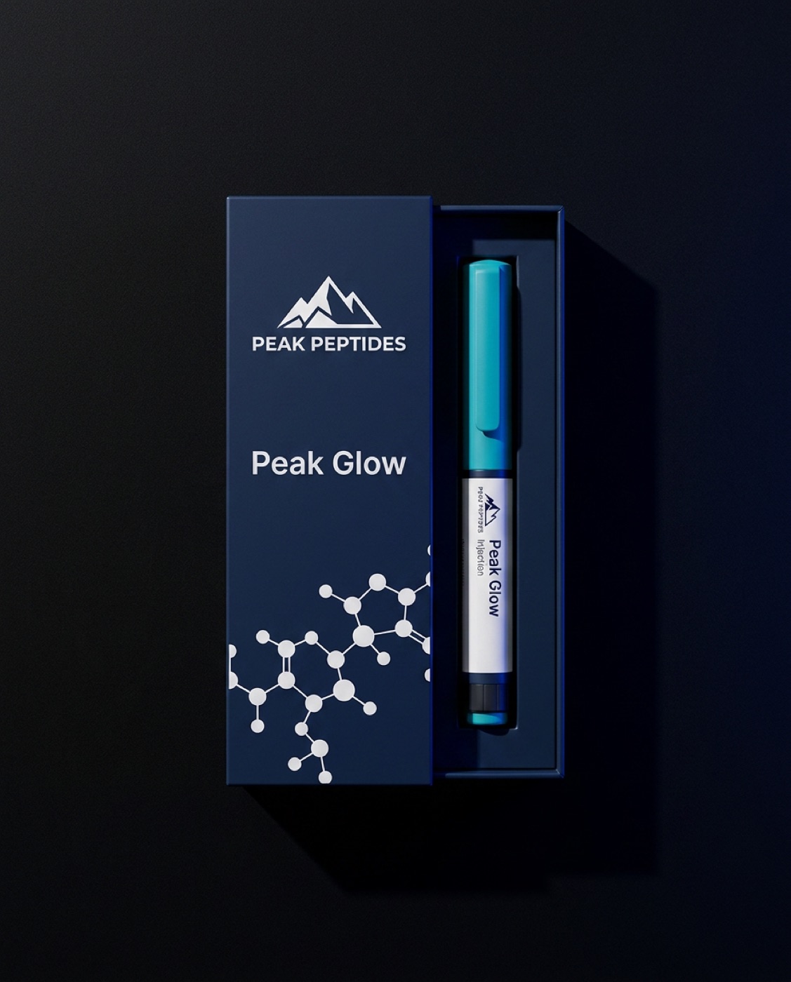 Peak Glow packaging