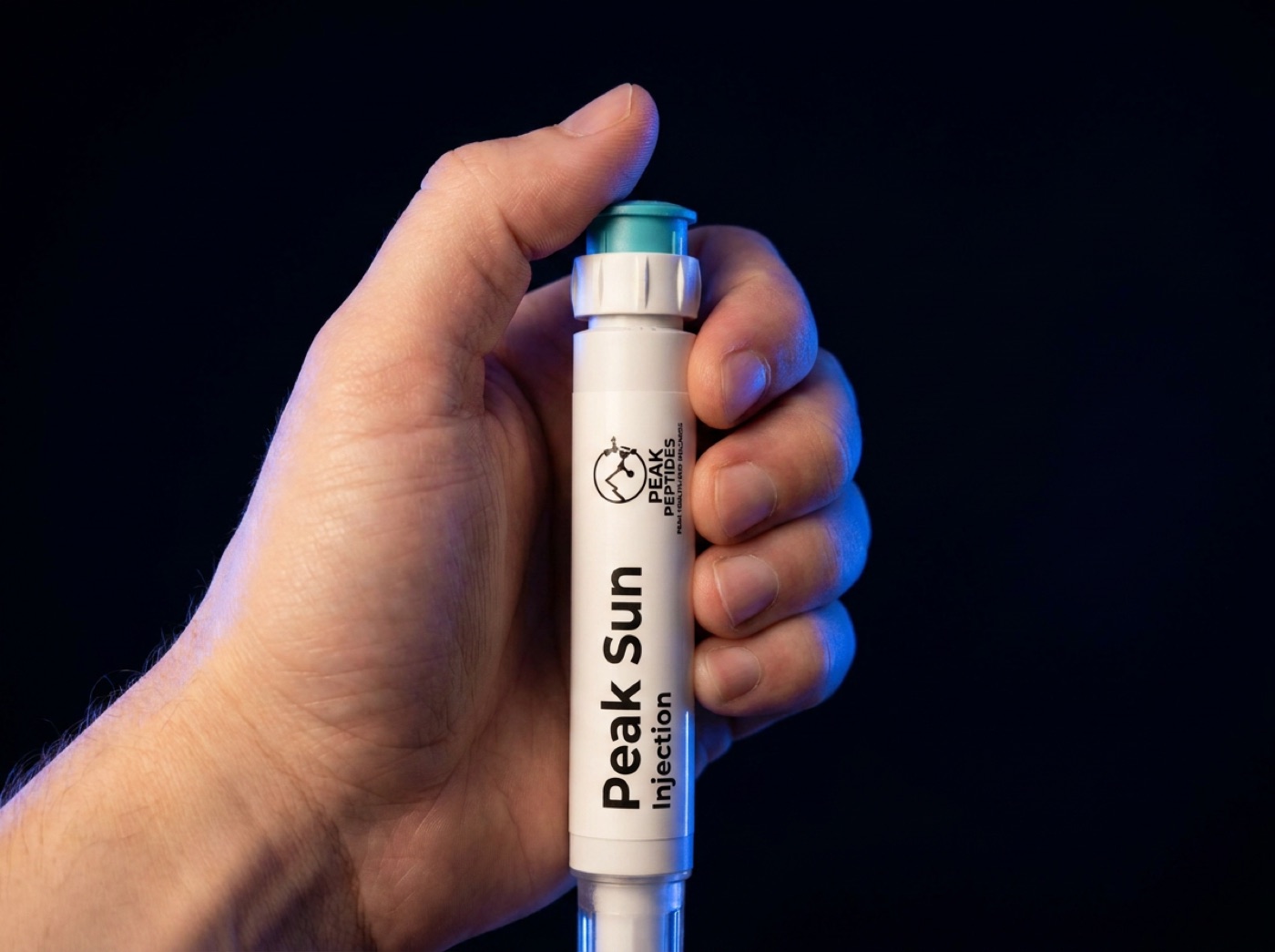 Peak Sun pen in hand